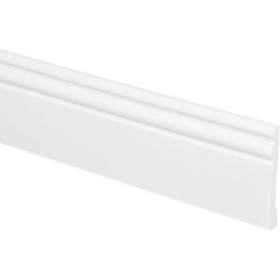 Плінтус Cezar LPS-08 білий 12,2x94x2000 мм
