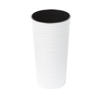 Вазон пластик LILIA DLUTO 25х47 см круглий білий матовий 9,5 л Lamela (9057269)