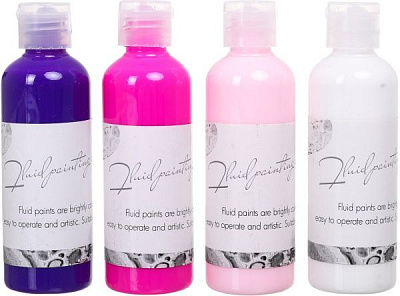 Набір акрилових фарб Pouring Paint 4 шт. 100 мл