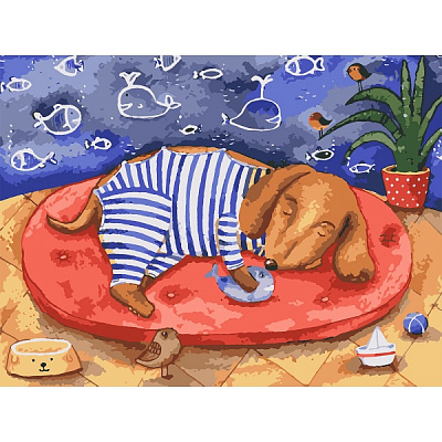 Картина по номерам Морские сны 953854 30x40 см Santi 