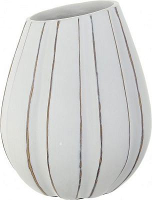 Ваза для цветов Elit 21,5х20,5х27 см белая