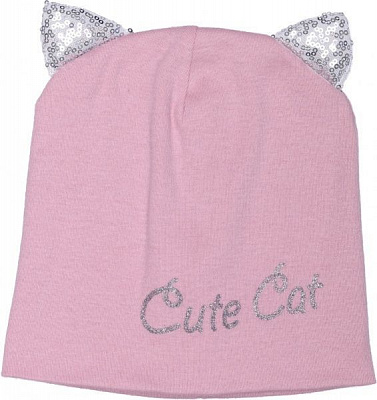 Шапочка дитяча для дівчинки Kraft 345-Т р.50-52 пильна троянда