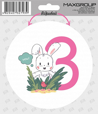 Наліпка MAXGROUP для дівчинки 3 місяці NM-085
