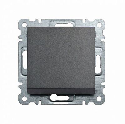 Механізм вимикача перехресний одноклавішний Makel Karea без підсвітки димчастий 57050020