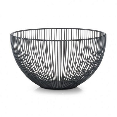 Ваза для фруктів метал чорна Ø25x14 см 27383 Zeller