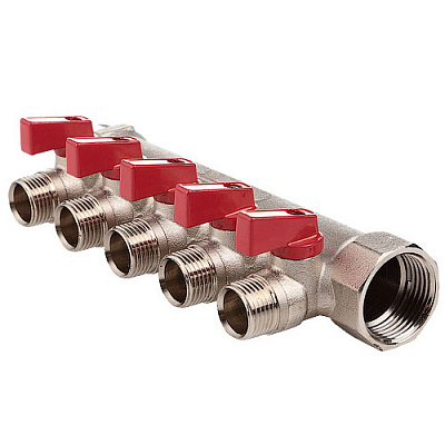 Коллектор FADO S.r.l с шаровыми кранами 3/4