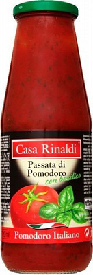 Томатне пюре Casa Rinaldi з базиліком 690 г (8006165388450)