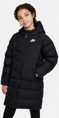 Куртка-парка Nike K NSW SYNFL HD PRKA DX1268-010 р.S чорний