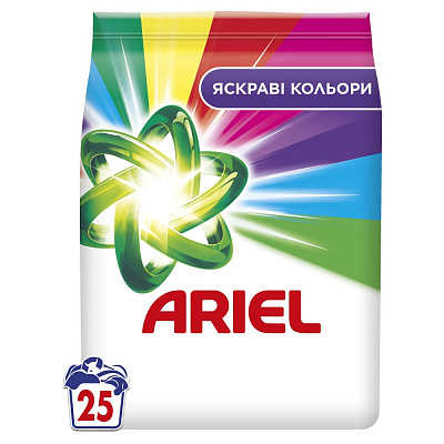 Пральний порошок для машинного та ручного прання Ariel Аква-Пудра Color 3,4 кг