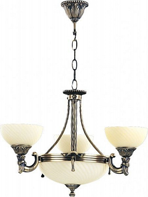 Люстра подвесная Bussy 0253-52-03 A 6x40 Вт E14/E27 антик/ананас 