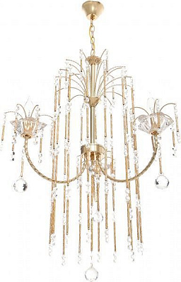 Люстра подвесная САНЛАЙТ НСБ 01-3х40-087 К0254/3 3xE27 золотой 45119 