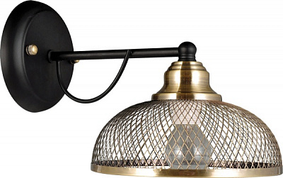 Бра Accento lighting Melpomena 1x40 Вт E14 античная латунь ALSQ-MB38752/1 