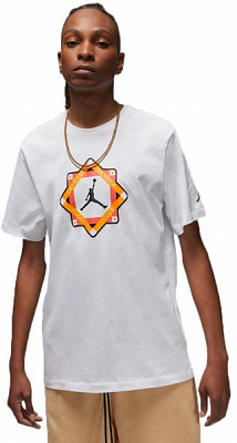 Футболка Nike M J FLT MVP GFX SS CREW DX9565-100 р.2XL білий