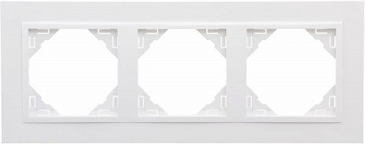 Рамка тримісна Efapel ANIMATO Logus універсальна білий 90930 TBB
