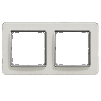 Рамка двомісна Schneider Electric Sedna Elements універсальна біле скло SDD360802