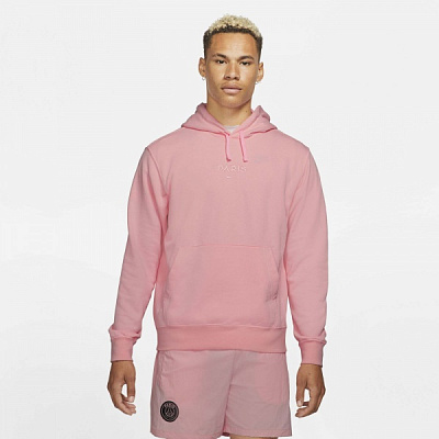 Джемпер Nike PSG M NK GFA FLC HOODIE FT CZ7515-658 р. L рожевий