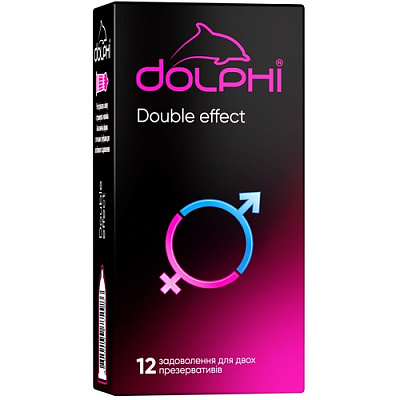 Презервативи Dolphi Double effect 12 шт.