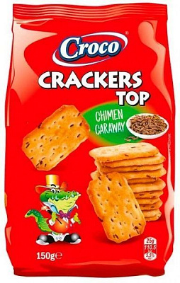 КрекерTM CROCO CRACKERS TOP з кмином 150г 5941194003505