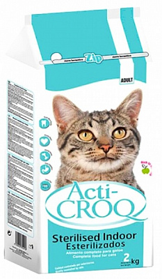Корм сухий ActiCROQ Sterilised Indor 2 кг