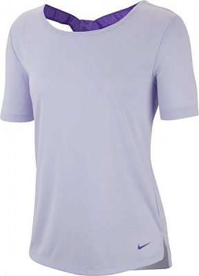 Футболка Nike W NK DRY SS TOP ELASTIKA BV4421-539 L фіолетовий