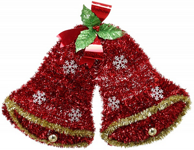 Фигурка декоративная в форме колокольчиков из мишуры CAA223180 38 см 