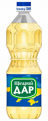 Масло подсолнечное Щедрий Дар рафинированное 850 мл 
