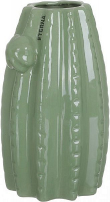 Ваза Кактус WW 2701 23,5 см светло-зеленая Eterna