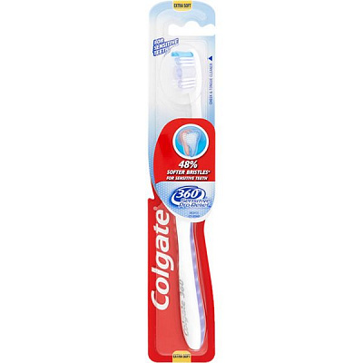 Щетка зубная Colgate 360 Sensitive Pro-Relief мягкая
