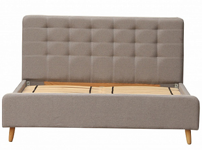 Кровать Берегиня Даллас светло-серый 160x200 см 