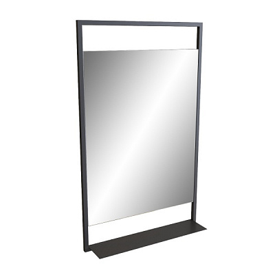 Зеркало с полкой Altstahl ICON 60х100x14 см черное 