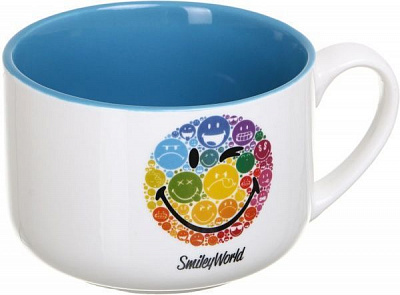 Чашка Jumbo 850 мл біла Smileyworld