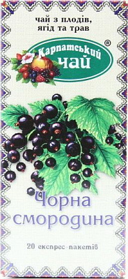 Чай травяной Карпатский чай Черная смородина 4820024210119 20 шт. 2 г 