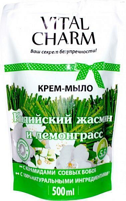 Крем-мило Vital Charm Індійський жасмин і лемонграс doy-pack 500 мл