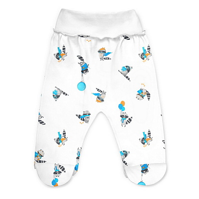 Повзунки ясельні ТМ Софія Єноти р.56 білий із малюнком 412156