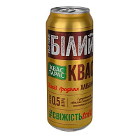 Квас Тарас белый хлебный ж/б 0,5 л 