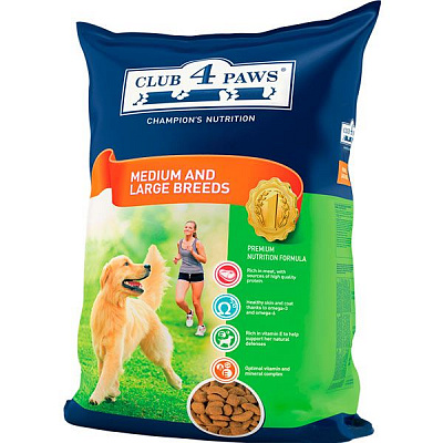 Клуб 4 лапы для взрослых собак средних и крупных пород 3 кг