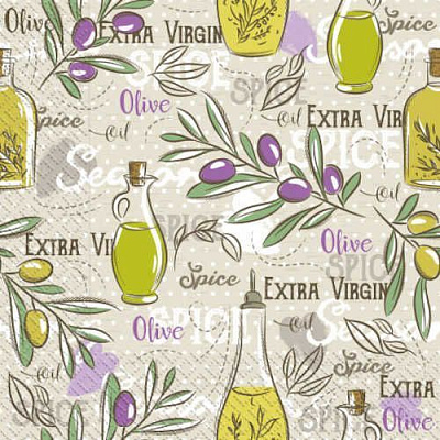 Салфетки столовые Tissueclub фрукты и овощи 33х33 см цветные 20 шт.