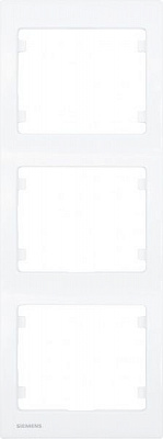 Рамка трехместная Siemens IRIS вертикальная белый G-S18103