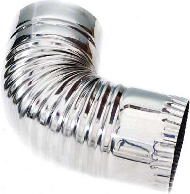 Колено трубы нижнее 120 мм цинк 