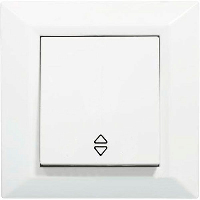 Выключатель одинарный Underprice Vesta проходной белый
