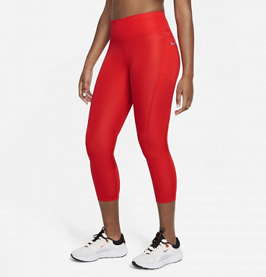 Лосины Nike W NK DF FAST CROP CZ9238-673 р.XS красный