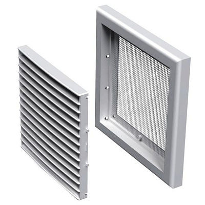 Решетка Вентс МВ 101с пластик белый 