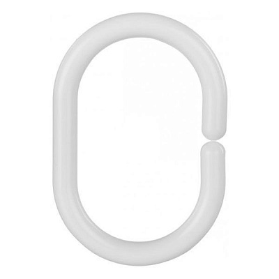Кільця Luna Shower rings white 12 шт.