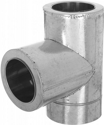 Тройник термо 1 мм нерж/оц Ф180/220 мм 87°LIRA-LTD 