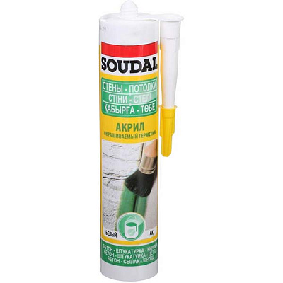 Герметик акриловый SOUDAL белый 280мл