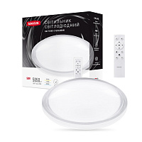 Светильник настенно-потолочный Maxus 50 Вт прозрачный/белый 3000/4100/6000 К 1-MFCL-50R-Aura
