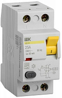 Устройство защитного отключения IEK ВД1-63 2Р 25А 30мА тип А MDV11-2-025-030