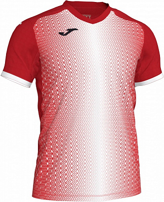 Футболка Joma SUPERNOVA T-SHIRT RED-WHITE S/S 101284.602 р.L красный