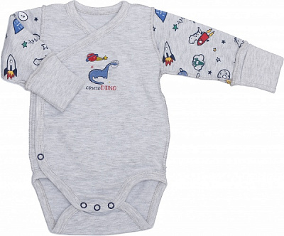 Комбинезон унисекс Фламинго р.62 меланж 146-304 