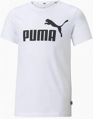 Футболка Puma ESS Logo Tee 58696002 р.152 белый